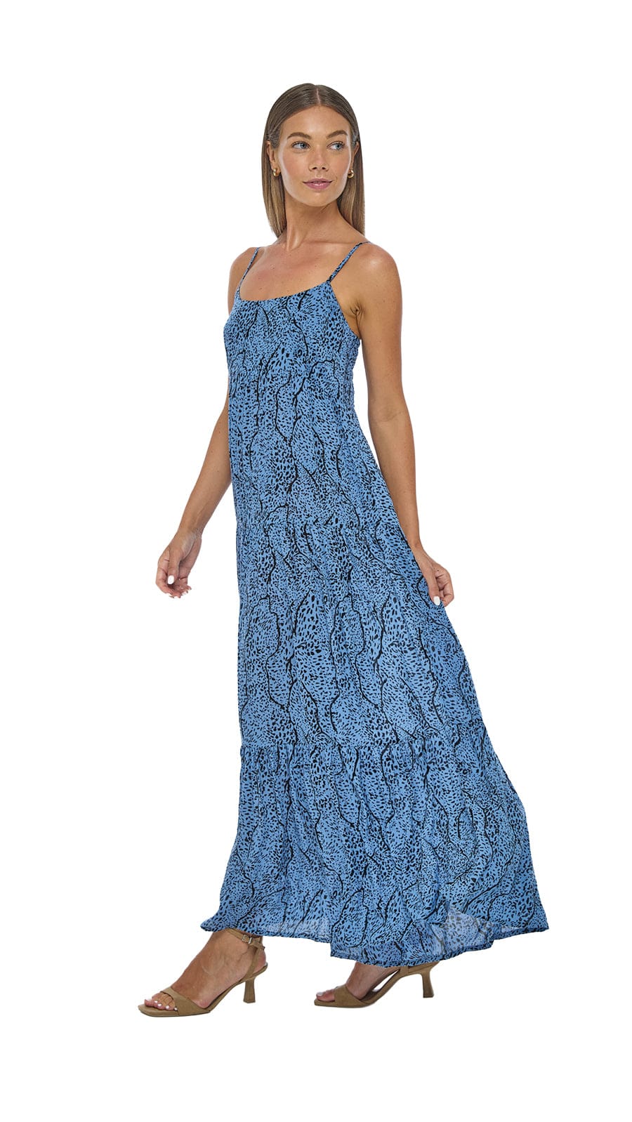 The Lifestyle Heiva Maxi Dress - Savanae Blue