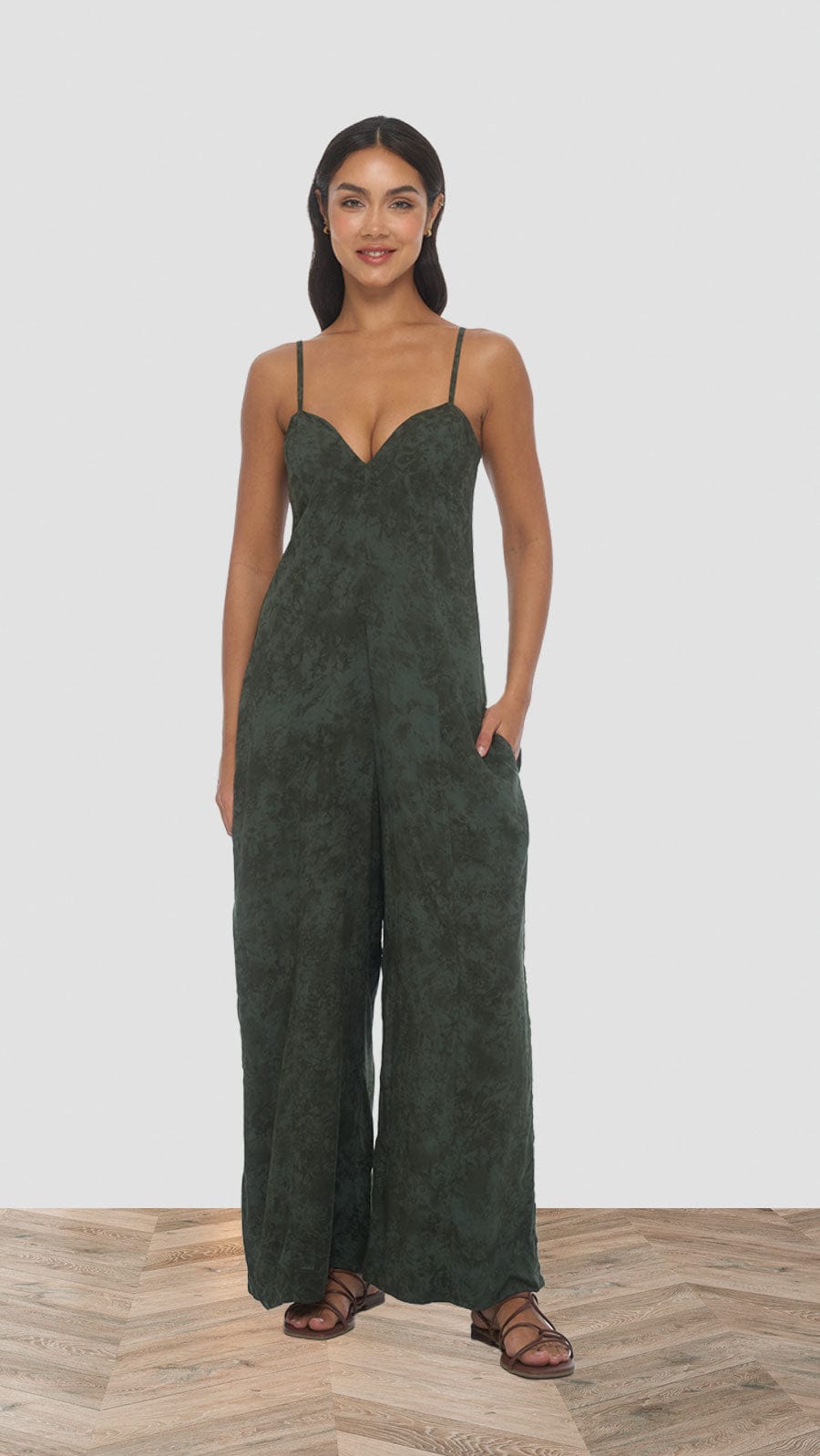 Mavine Jumpsuit - Hazy Sage