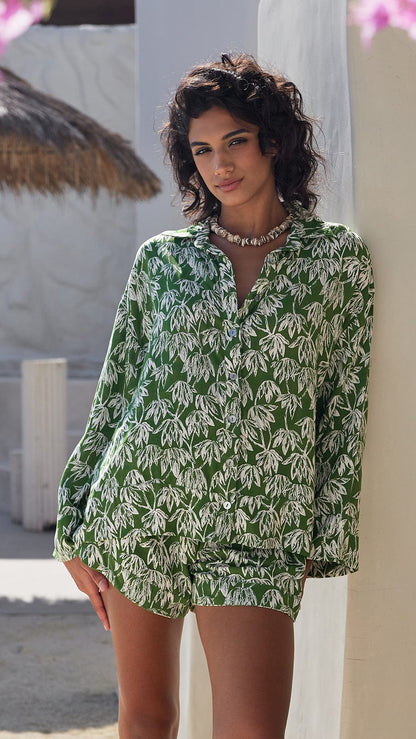 Zinia Shorts - Canopy Green