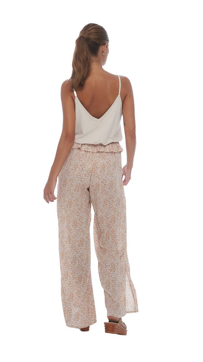 Nanua Beige Open Back Top