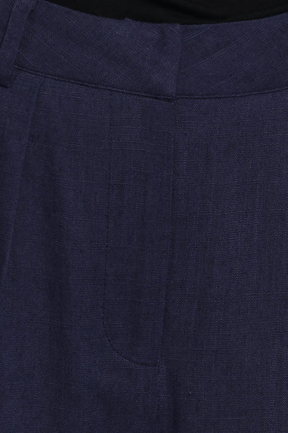 Dean Linen Pants - Navy