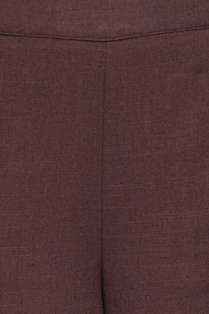 Samiya Frill Pants - Dark Brown