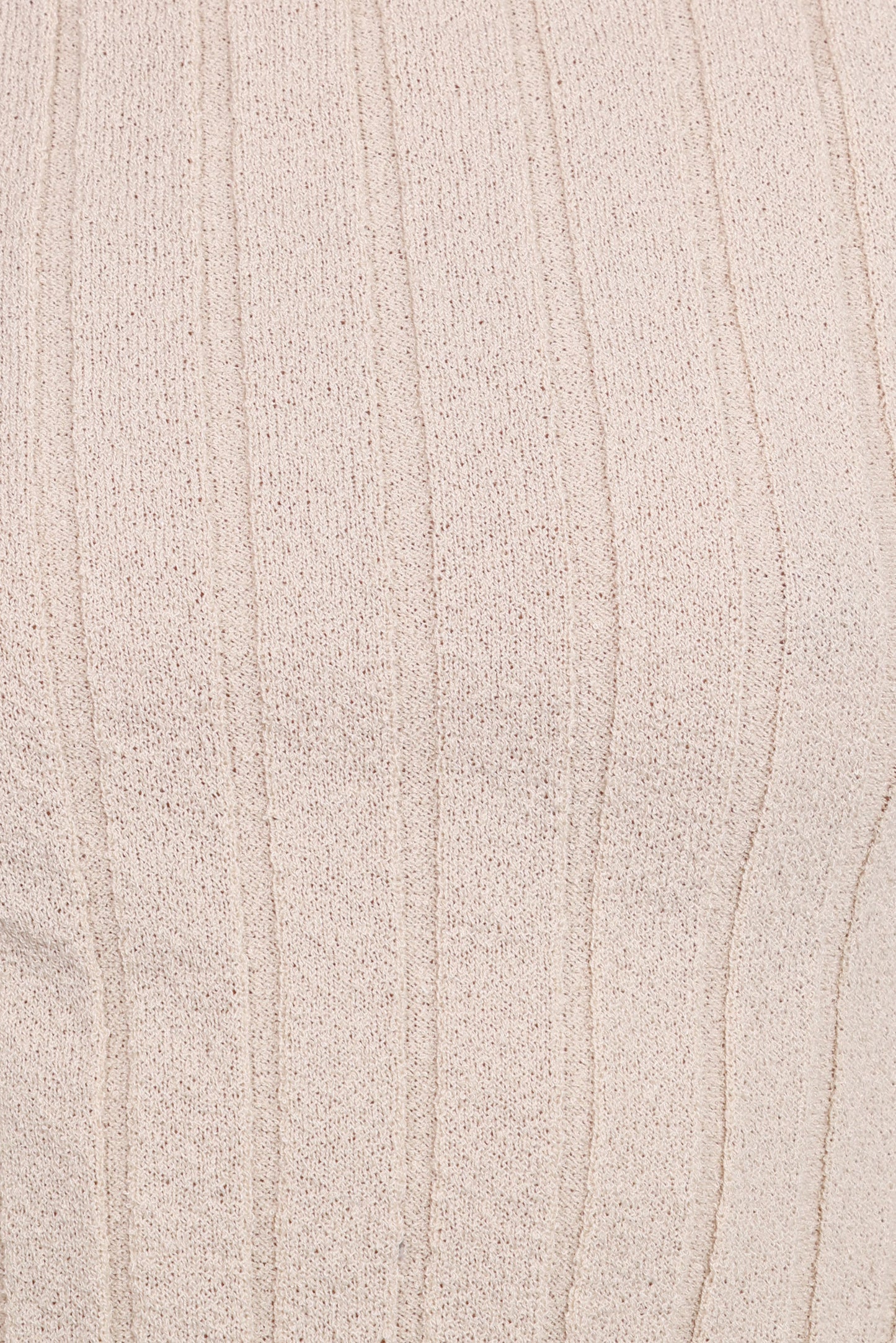 Brodie Wide Rib Knit Top - Beige