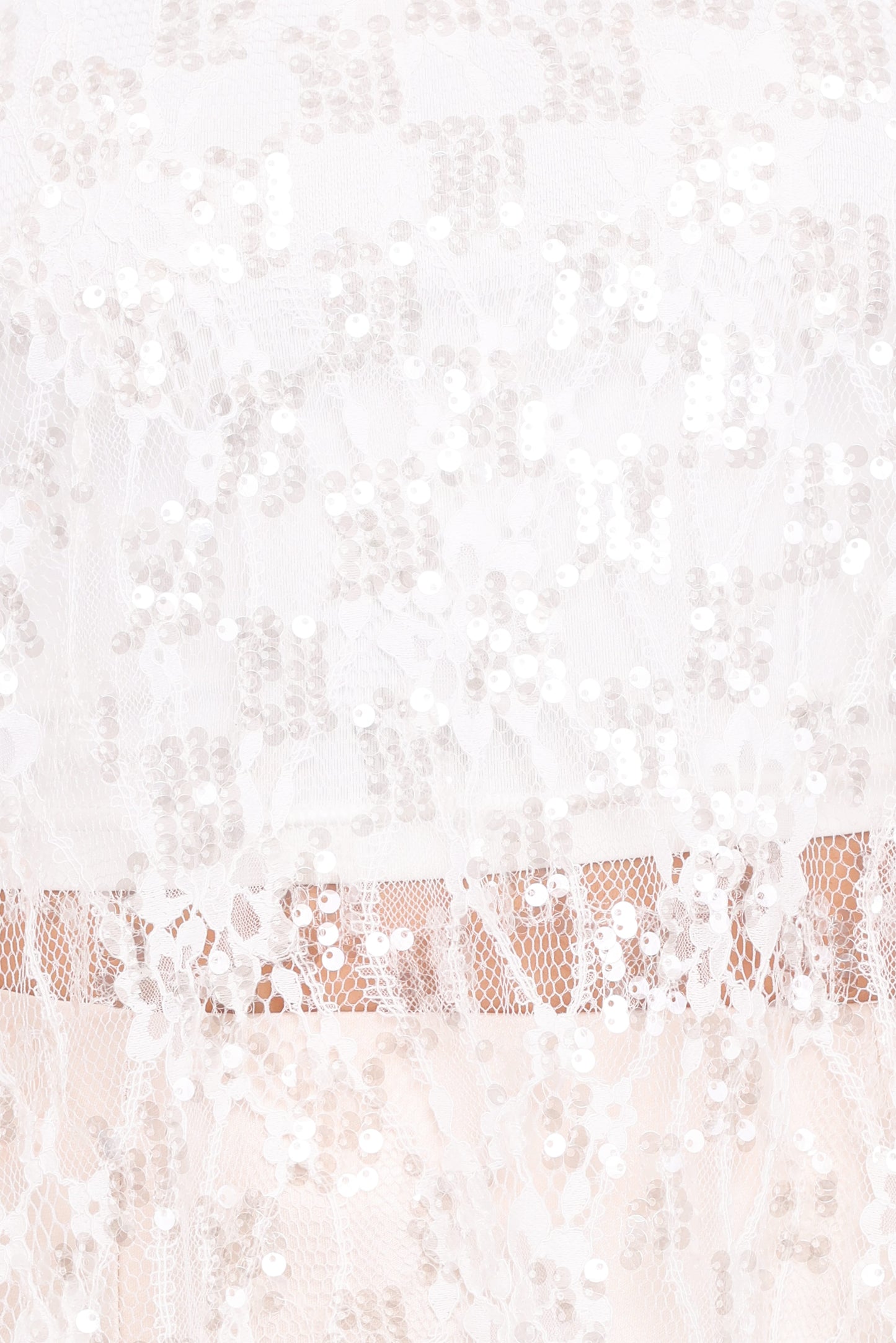Yonder Sheer Lace Tee Top - White