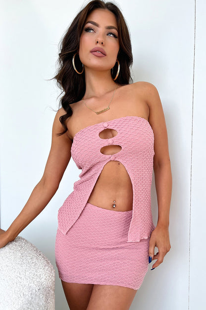 Aleah Mini Skirt - Pink
