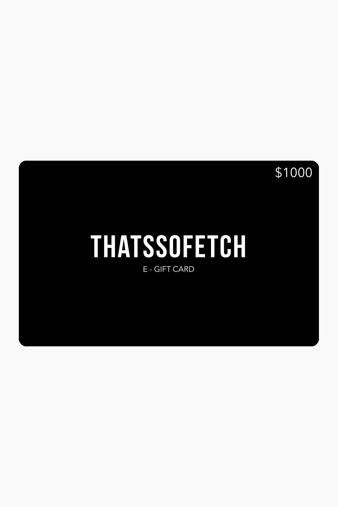 E - Gift Card