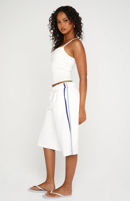 Call It Ours Relaxed Shorts White
