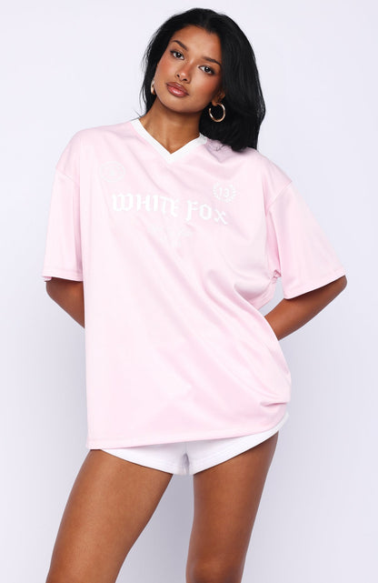 Came To Slay Oversized Jersey Pink