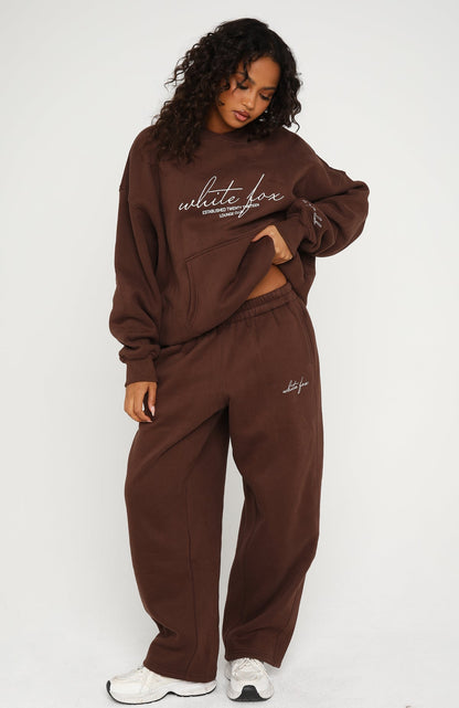 Know What You Want Oversized Hoodie Chocolate