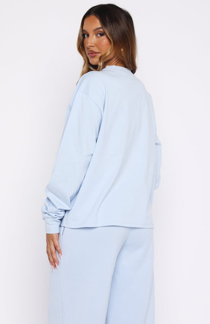Lucky Ones Long Sleeve Tee Baby Blue