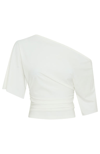 Marrakech Moments Cinched Waist Top White