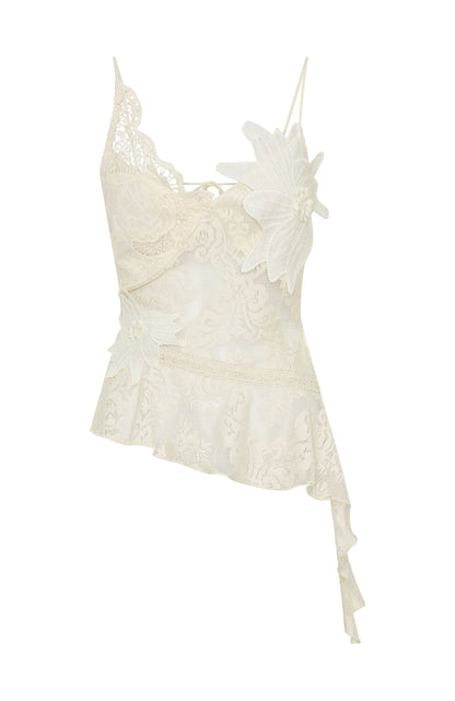 Wild Tonight Top Vintage Cream