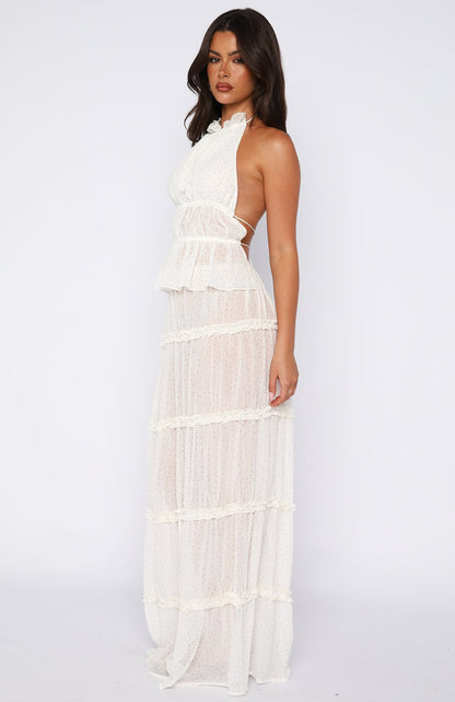Wildflower Days Maxi Skirt Vanilla Bean